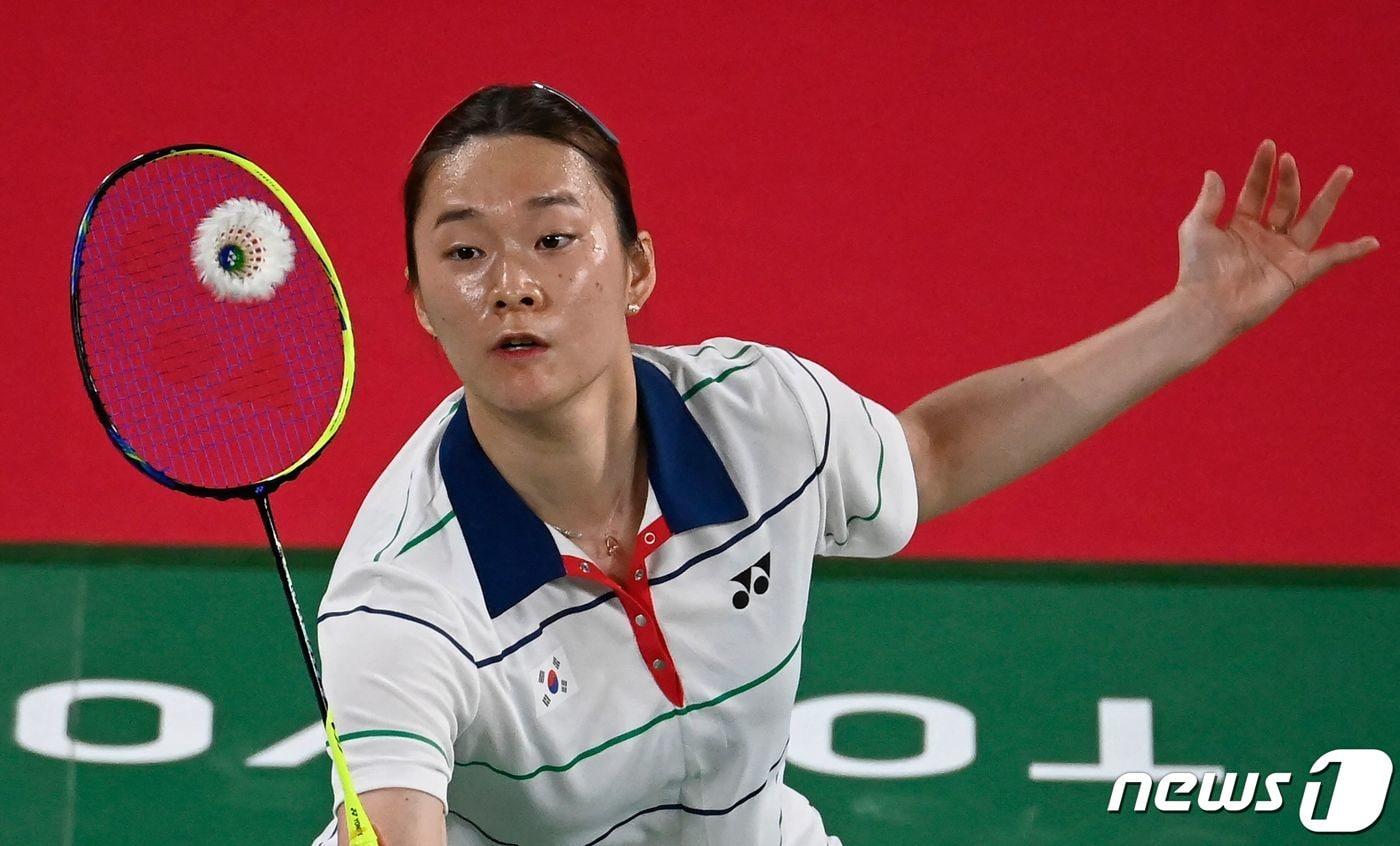 배트민턴 김가은이 조별예선 2연승을 달렸다.ⓒ AFP=뉴스1