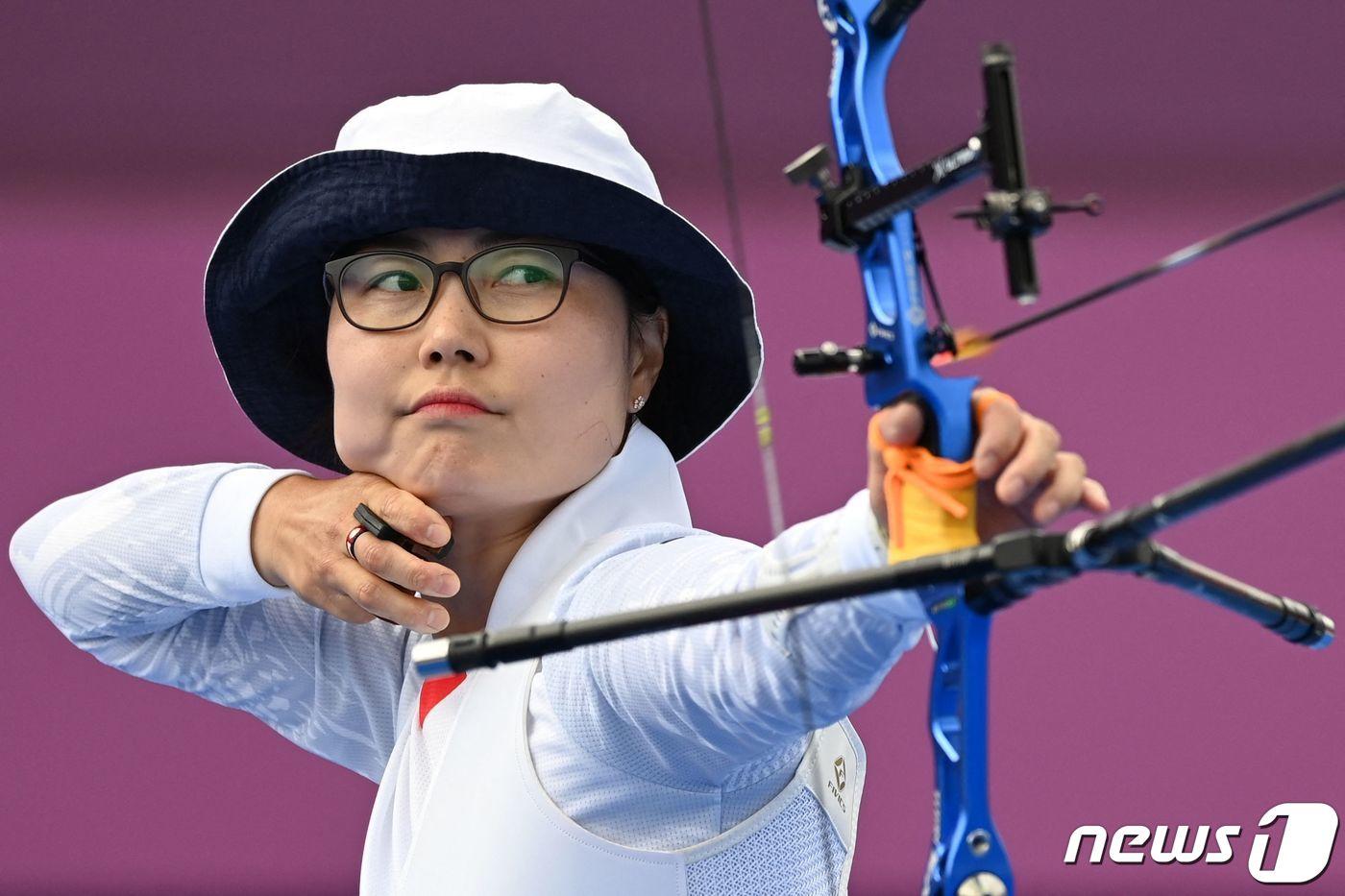 한국에서 일본으로 귀화한 일본 여자 양궁 국가대표 하야카와 렌(한국명 엄혜련). ⓒ AFP=뉴스1