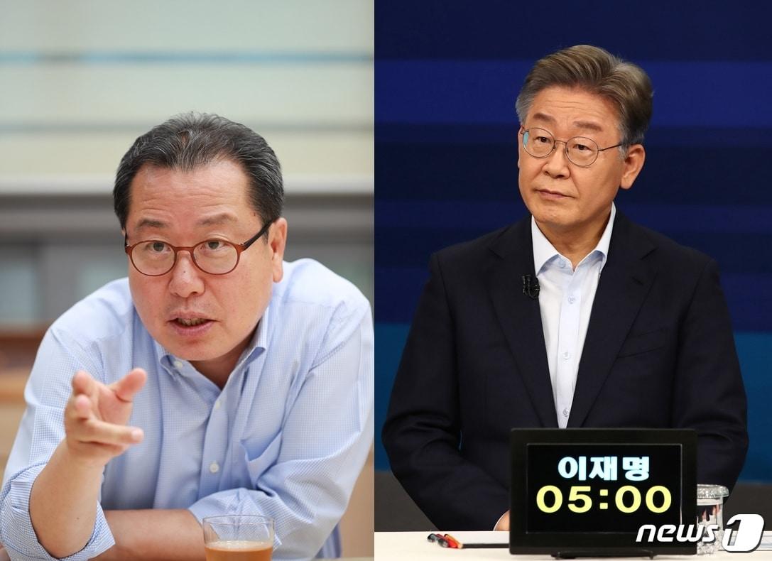 본문 이미지 - 조광한 남양주시장(왼쪽), 이재명 경기도지사 ⓒ 뉴스1