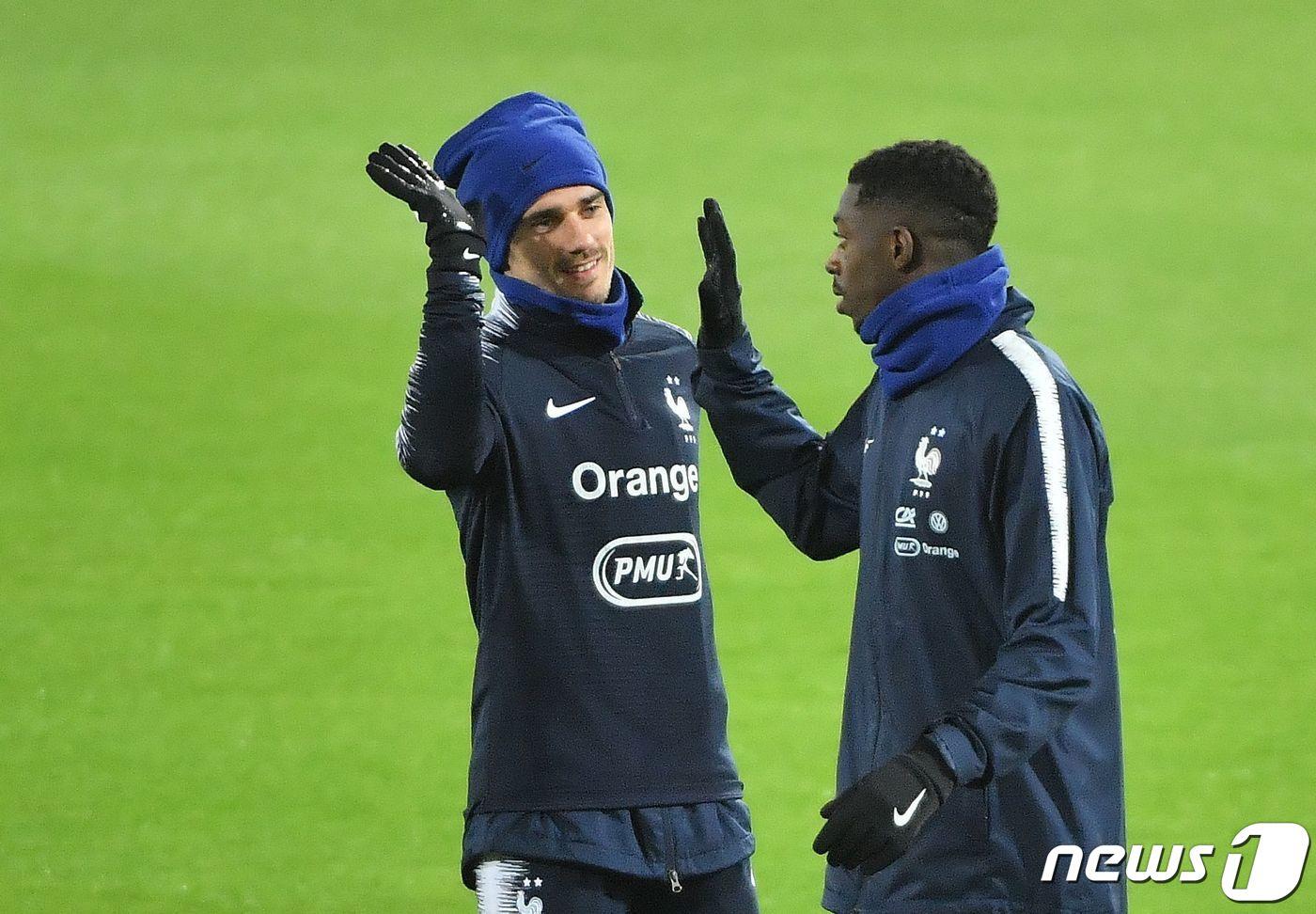 그리즈만(왼쪽)과 뎀벨레(오른쪽) ⓒ AFP=뉴스1