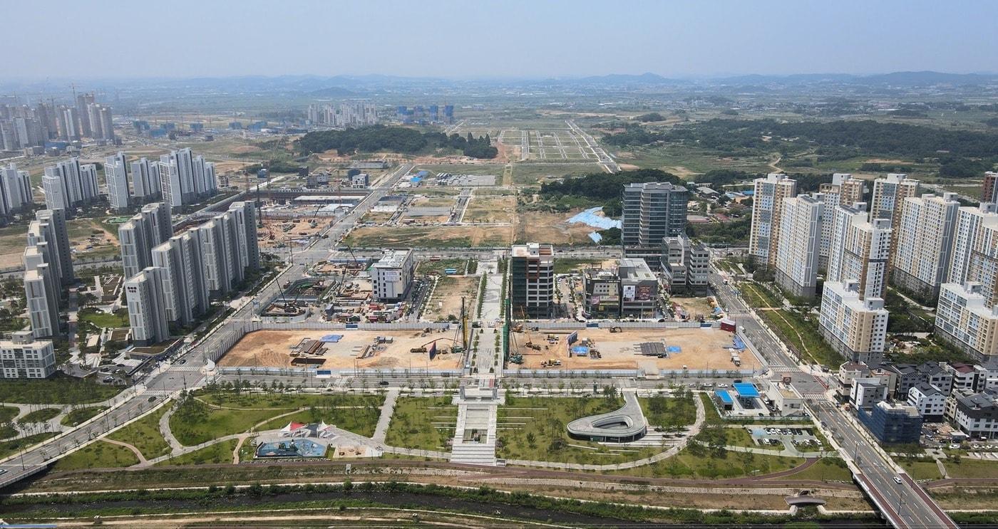 고덕신도시 유보라 더크레스트 현장 모습. 반도건설 제공. /뉴스1