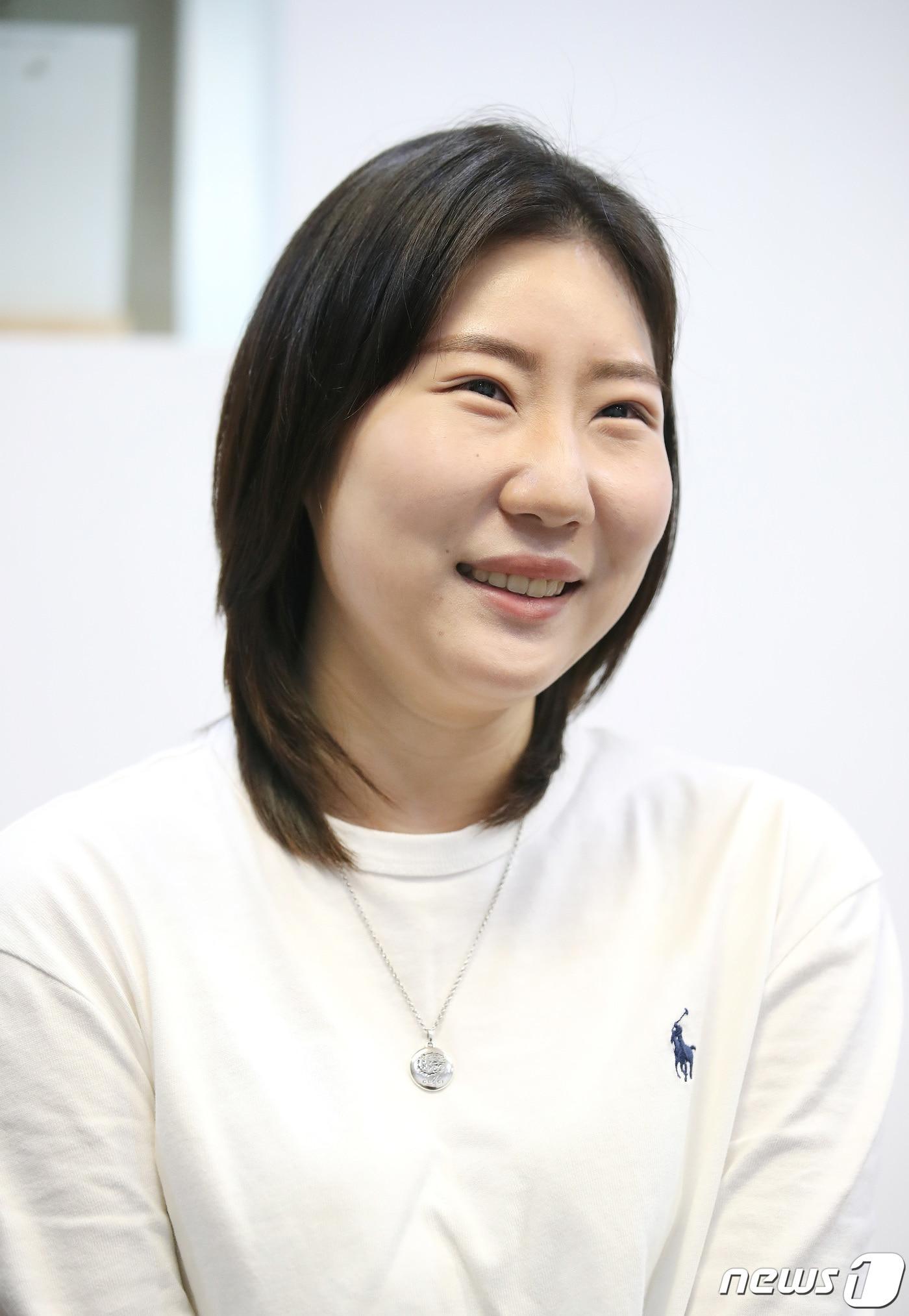 본문 이미지 - 도쿄올림픽 여자 25m권총 은메달리스트 김민정이 10일 오전 서울 종로구 뉴스1 사무실에서 인터뷰를 갖고 있다. 2021.8.10/뉴스1 ⓒ News1 임세영 기자