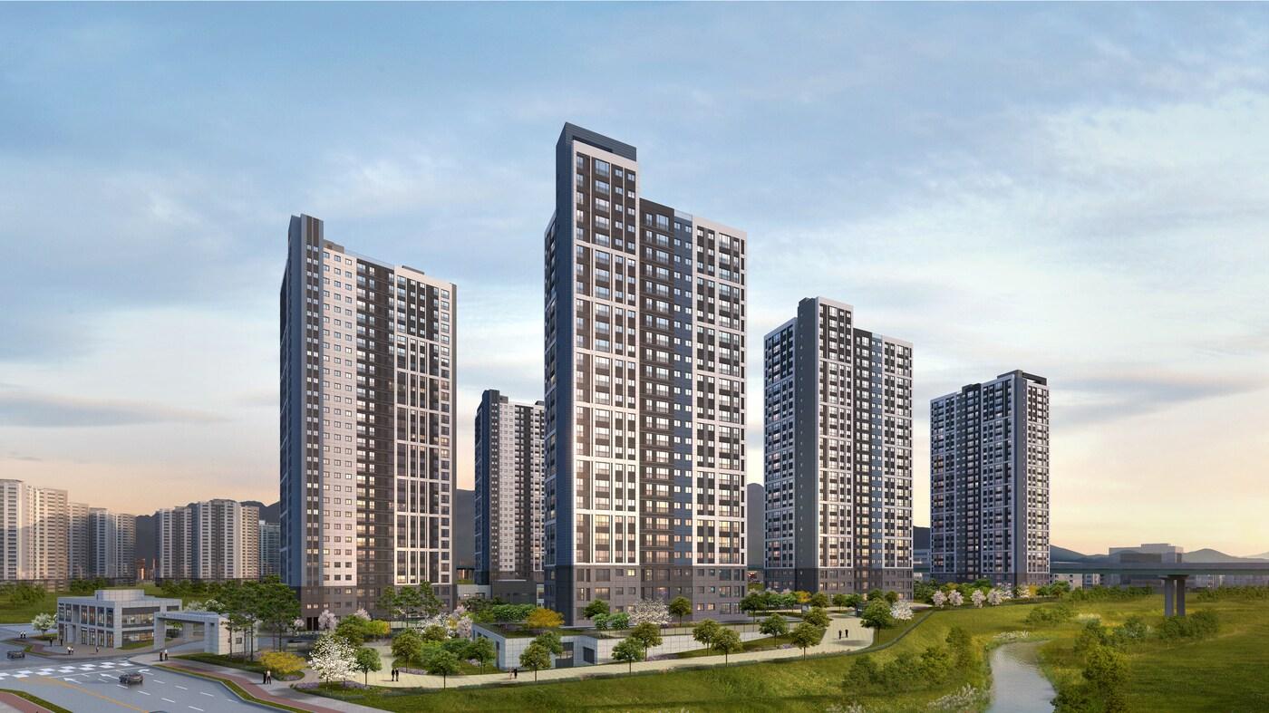 과천 지식정보타운 린 파밀리에 투시도(우미건설 제공) ⓒ 뉴스1