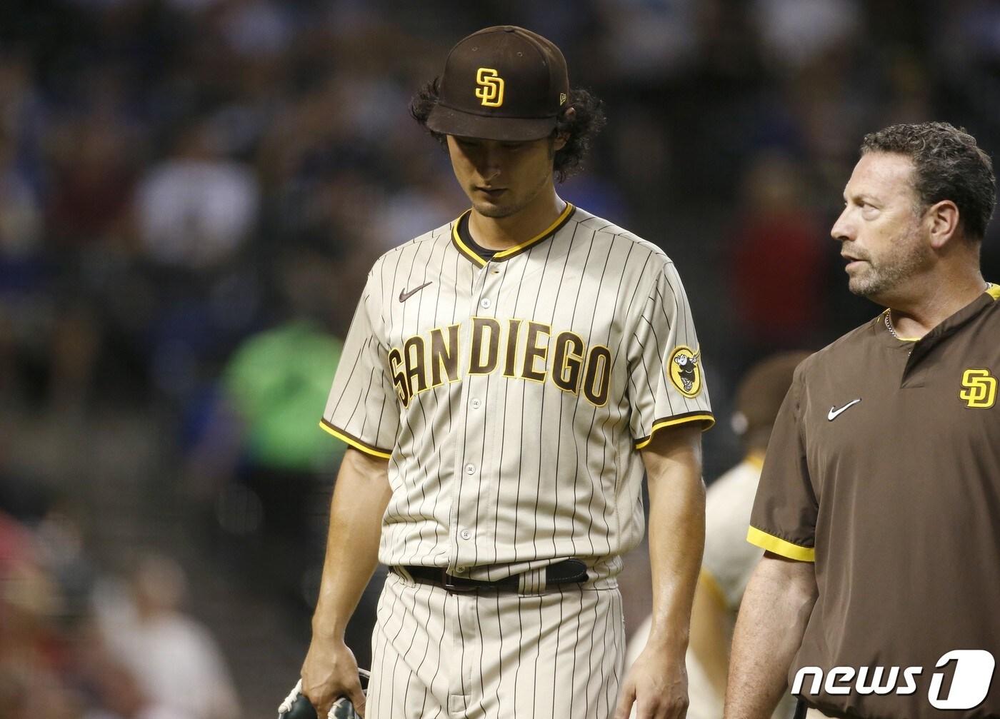 본문 이미지 - 샌디에이고 투수 다르빗슈 유가 부상자 명단에 올랐다.ⓒ AFP=뉴스1