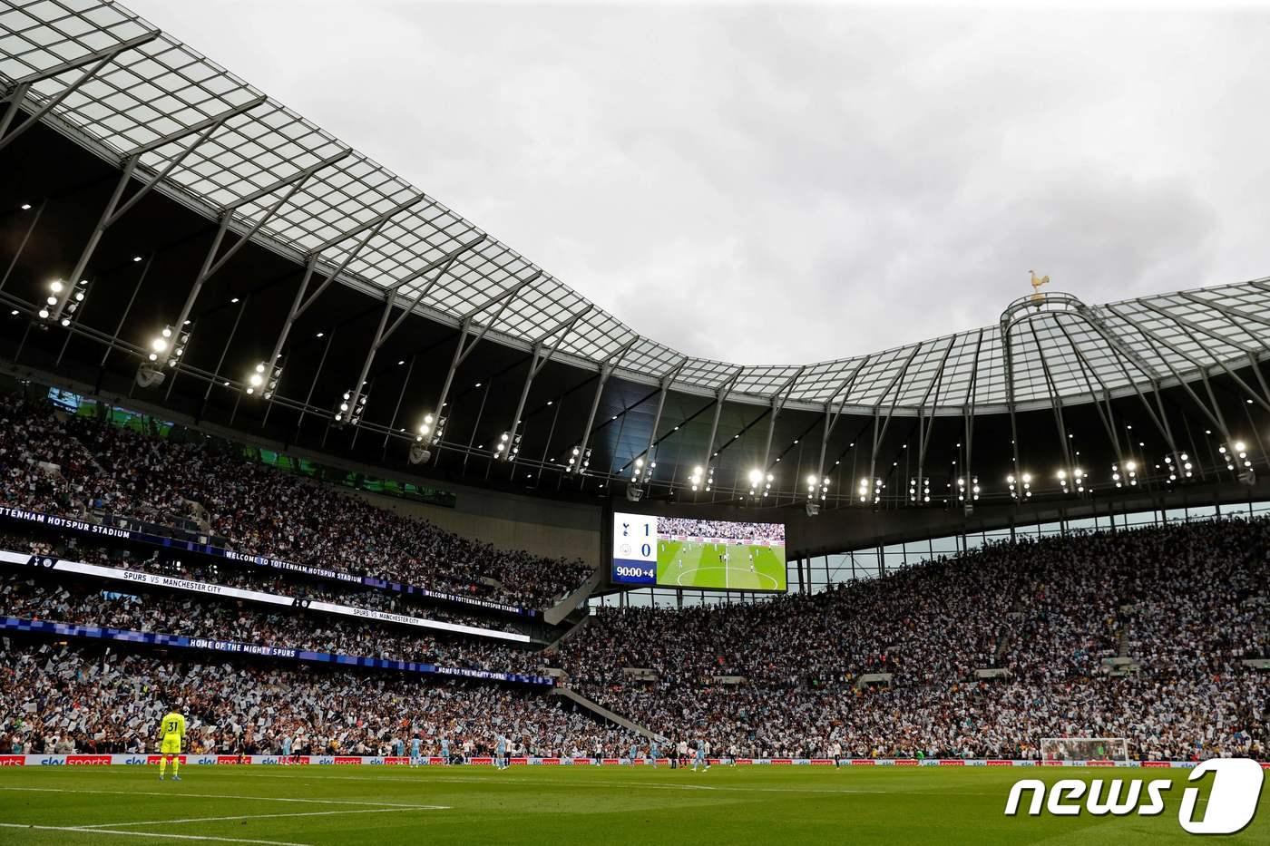 토트넘과 맨시티의 EPL 개막전이 펼쳐졌던 토트넘 홋스퍼 스타디움의 모습. ⓒ AFP=뉴스1