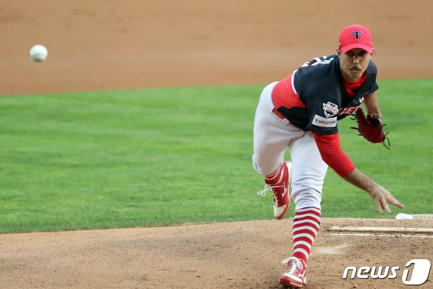 KIA 타이거즈에서 뛰었던 다니엘 멩덴. 2021.8.19/뉴스1 ⓒ News1 황기선 기자