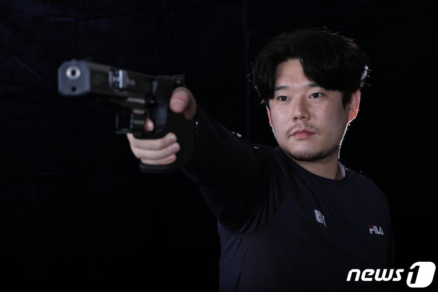 2020 도쿄 올림픽 사격 남자 25m 속사권총 결선에 올라 4위를 기록한 한대윤. (대한사격연맹 제공) ⓒ News1 