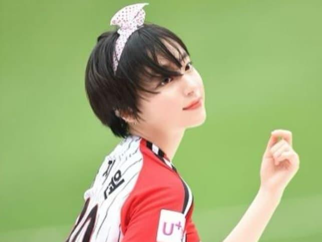 본문 이미지 - 치어리더 하지원. (인스타그램 갈무리) ⓒ 뉴스1