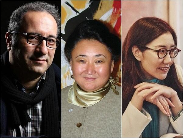 본문 이미지 - 왼쪽부터 지석상 심사위원 레자 미르카리미 감독, 심사위원굴나라 아비키예바 교수, 김혜리 평론가 ⓒ 뉴스1