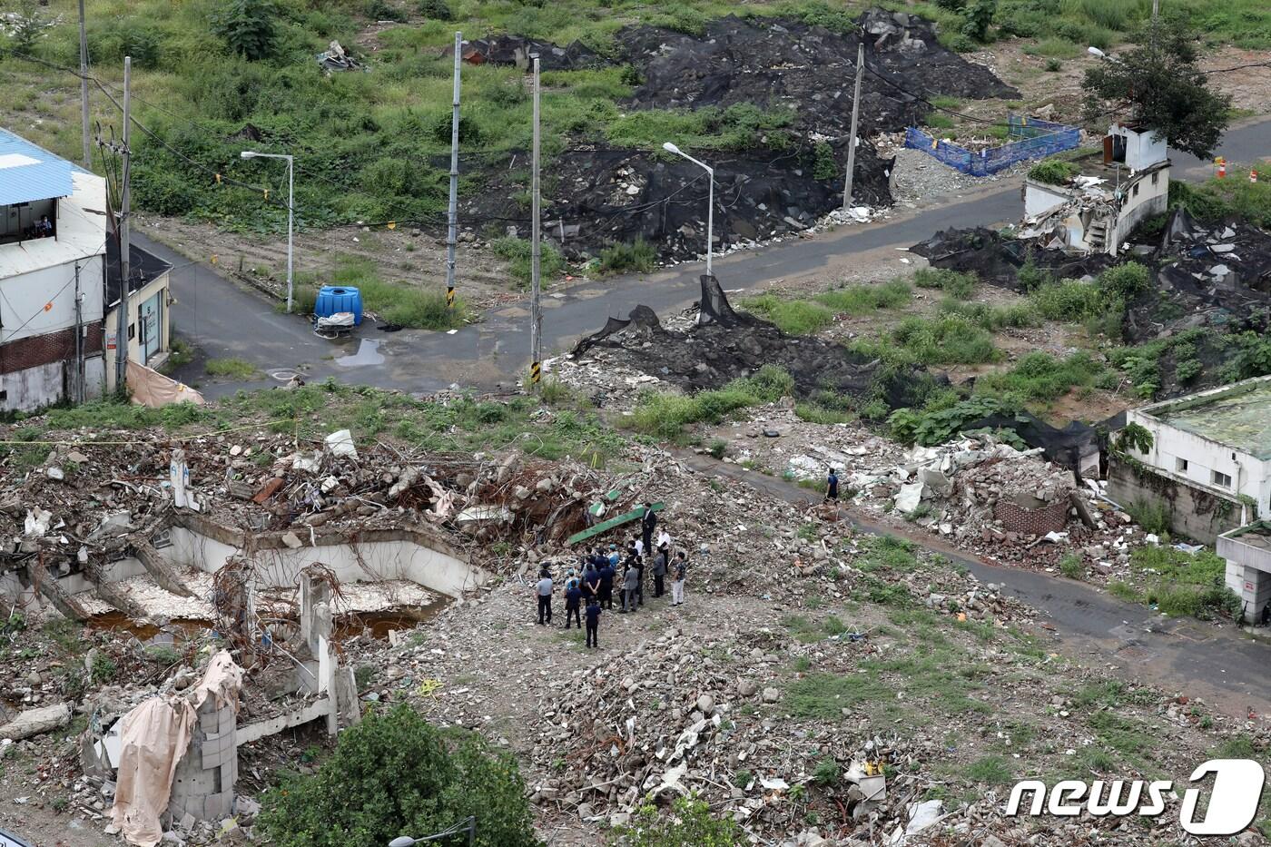 광주 동구 학동4구역 주택재개발 5층 건물 붕괴 참사 현장 2021.8.27/뉴스1 ⓒ News1
