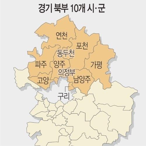 본문 이미지 - 경기북부 지도 ⓒ 뉴스1