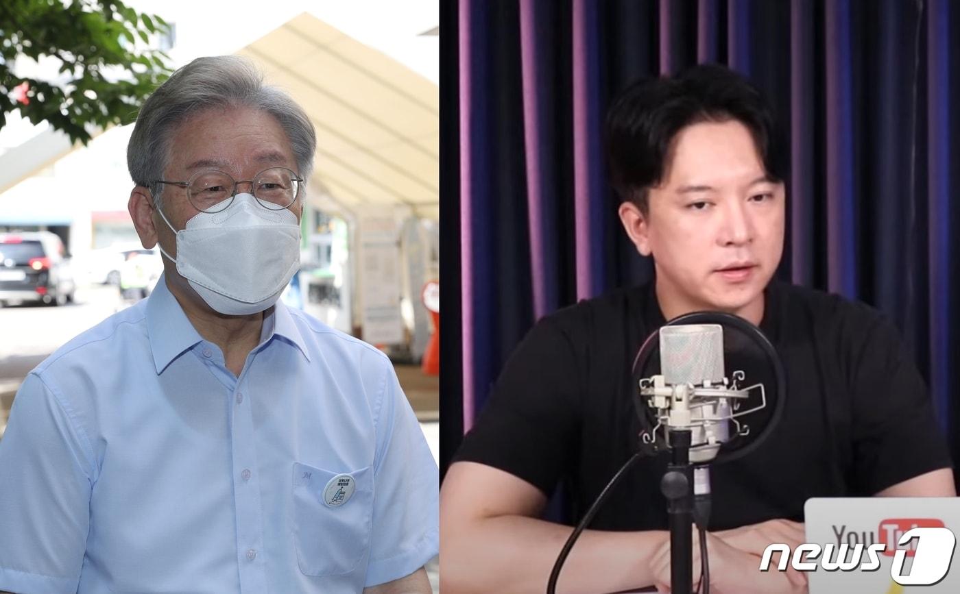 더불어민주당 대권 주자 이재명 경기도지사(왼쪽)가 인기 재테크 유튜버 '신사임당'(오른쪽) 채널 출연을 원했으나 구독자들 반대로 무산됐다. (수원=뉴스1/ 신사임당 유튜브 갈무리) ⓒ 뉴스1