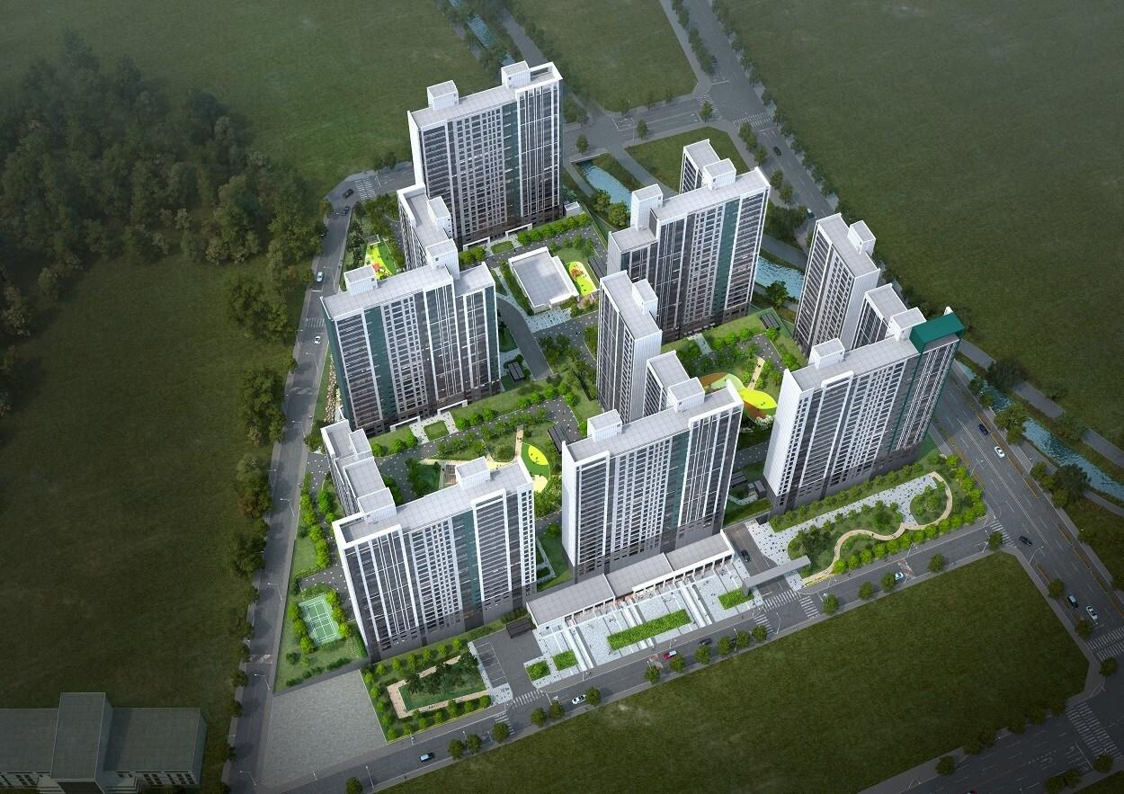 본문 이미지 - 대우건설 '구미 푸르지오 센트럴파크' 조감도. (대우건설 제공) ⓒ 뉴스1