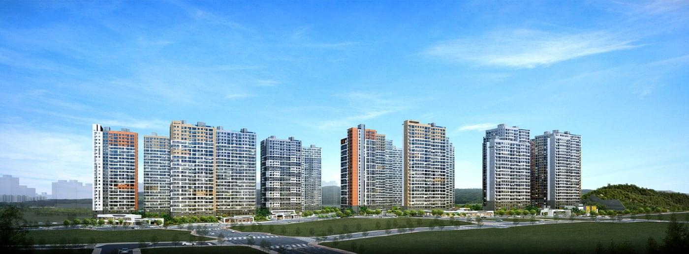 리더스시티 투시도(계룡건설 제공) ⓒ 뉴스1