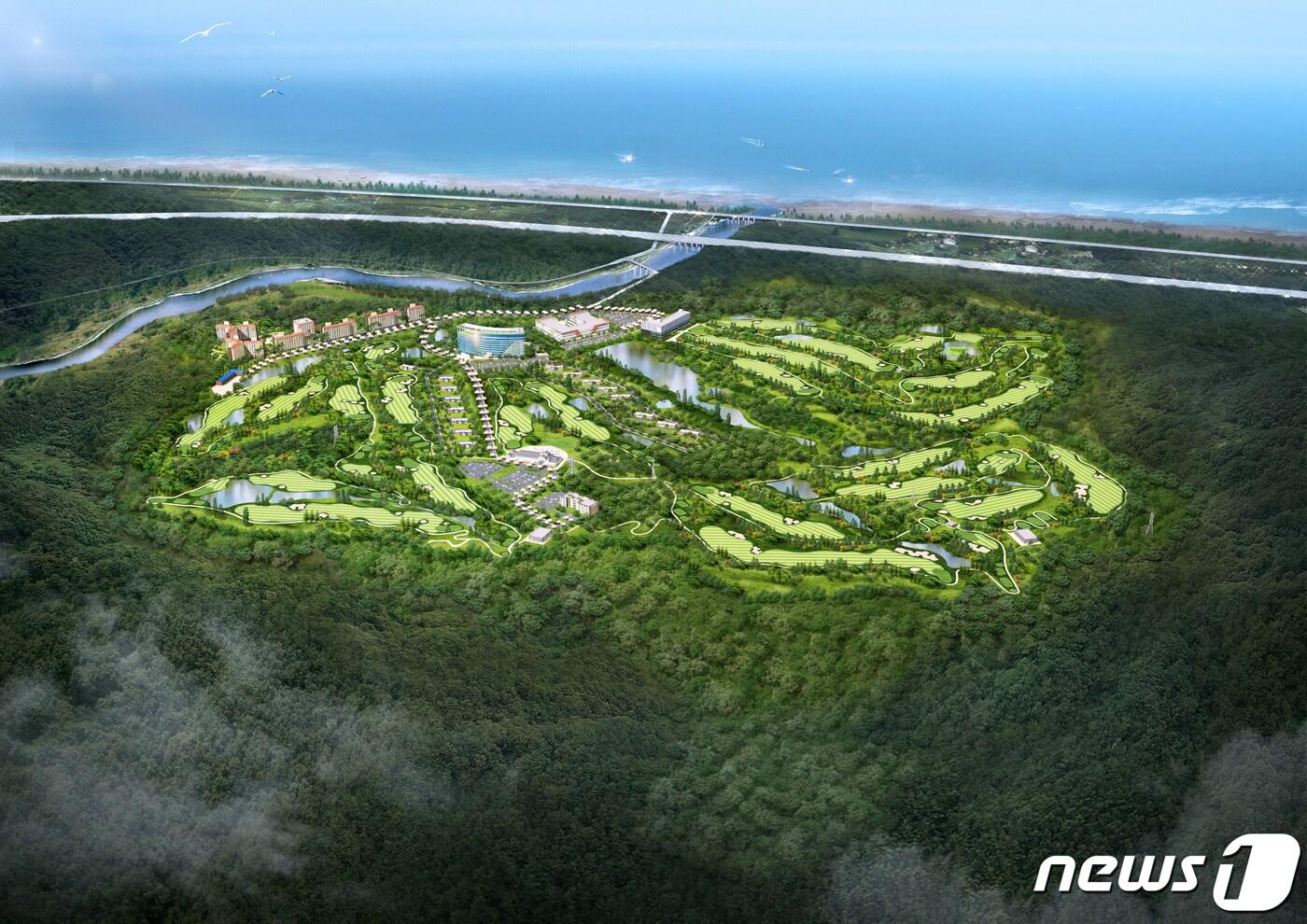 양양 샤르망 골프리조트 조감도.(리건종합건설 제공) 2021.9.16/뉴스1