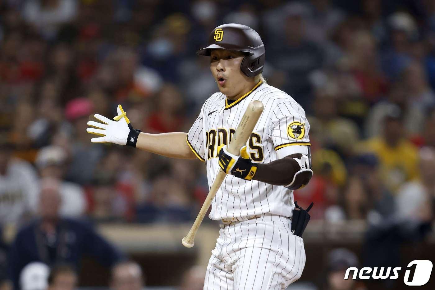 본문 이미지 - 김하성은 메이저리그 첫 시즌에 주전을 꿰차지 못했다. ⓒ AFP=뉴스1