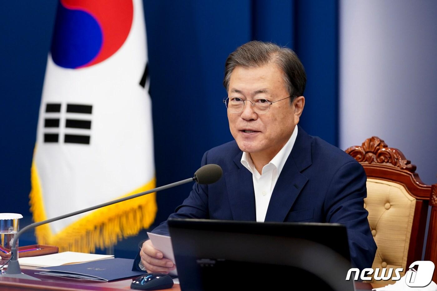 본문 이미지 - 문재인 대통령. 2021.9.27/뉴스1 ⓒ News1 이광호 기자