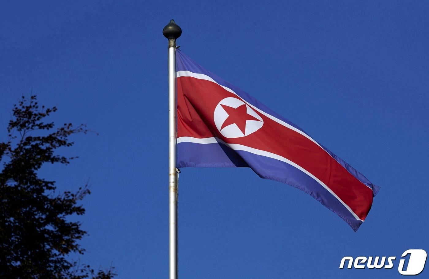 북한 인공기. ⓒ 로이터=뉴스1 ⓒ News1 정윤영 기자