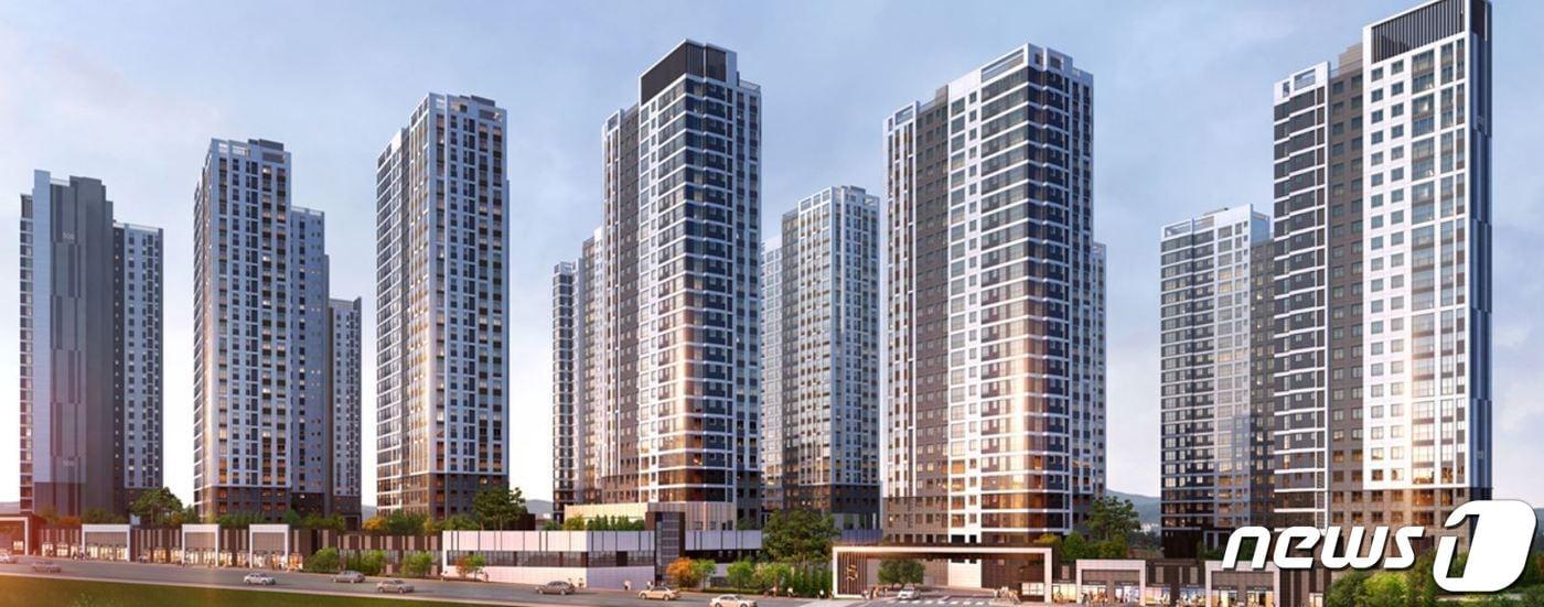 오산 세교2지구 중흥S-클래스 조감도. (중흥건설 제공) ⓒ 뉴스1