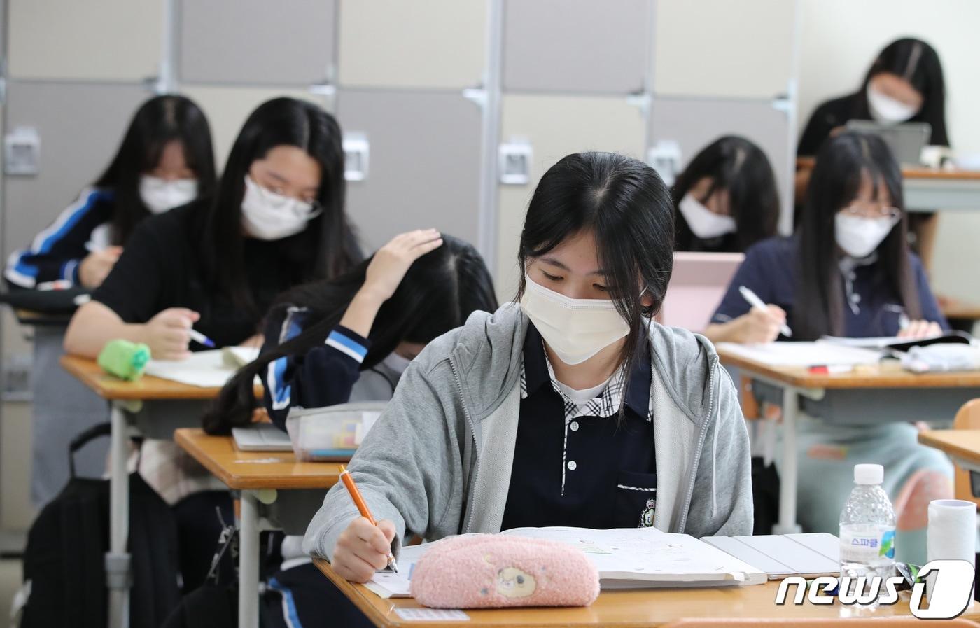 한 고등학교 교실의 모습. (사진은 기사 내용과 무관함) /뉴스1 ⓒ News1 김기태 기자