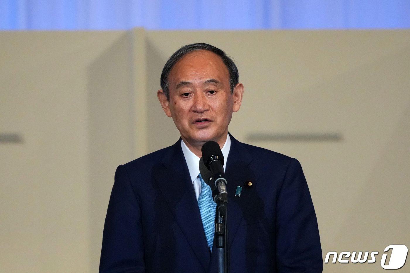 본문 이미지 - 스가 요시히데 전 일본 총리.. ⓒ AFP=뉴스1 ⓒ News1 우동명 기자