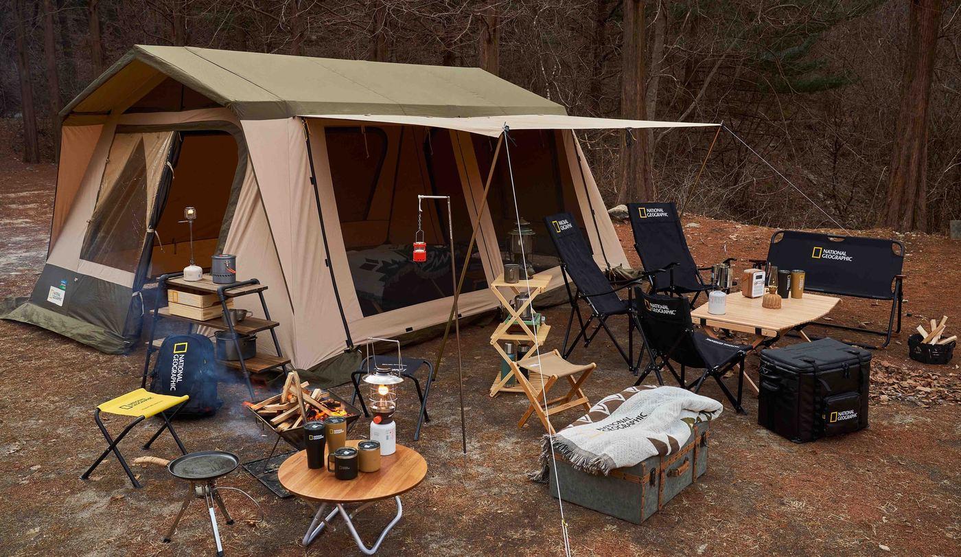 내셔널지오그래픽 '더 오리지널 캐빈하우스' 텐트(GS리테일 제공)ⓒ 뉴스1