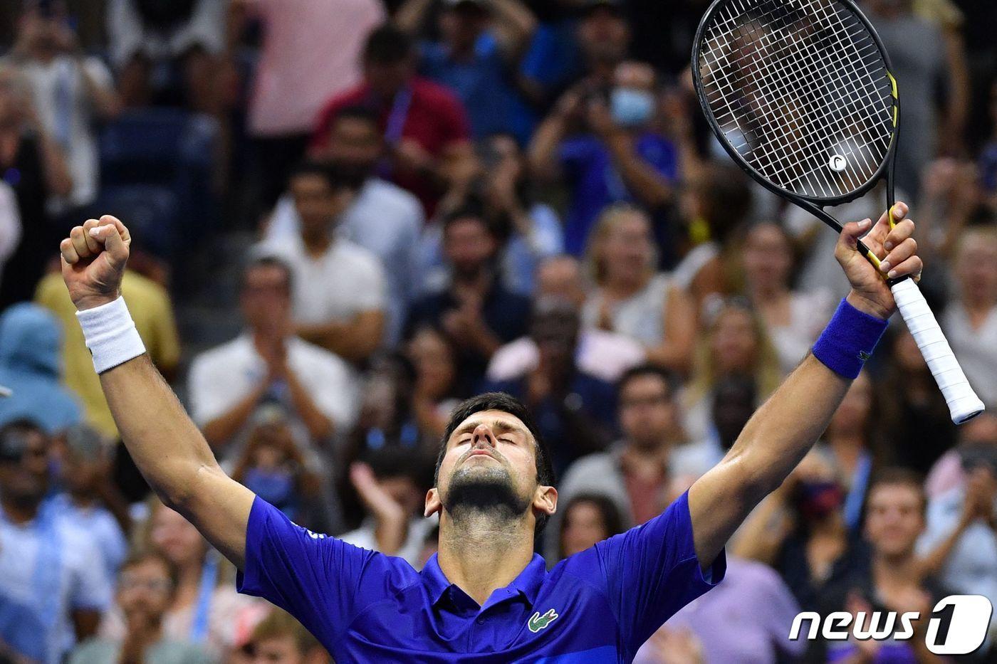 노박 조코비치가 US오픈 8강에 진출했다.ⓒ AFP=뉴스1