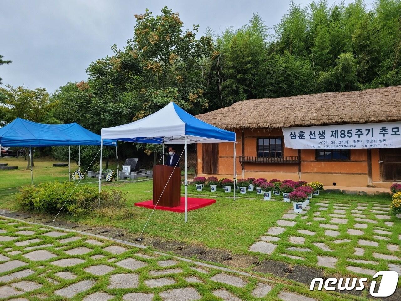 본문 이미지 - 심훈 선생의 제85주기 추모제 모습ⓒ 뉴스1