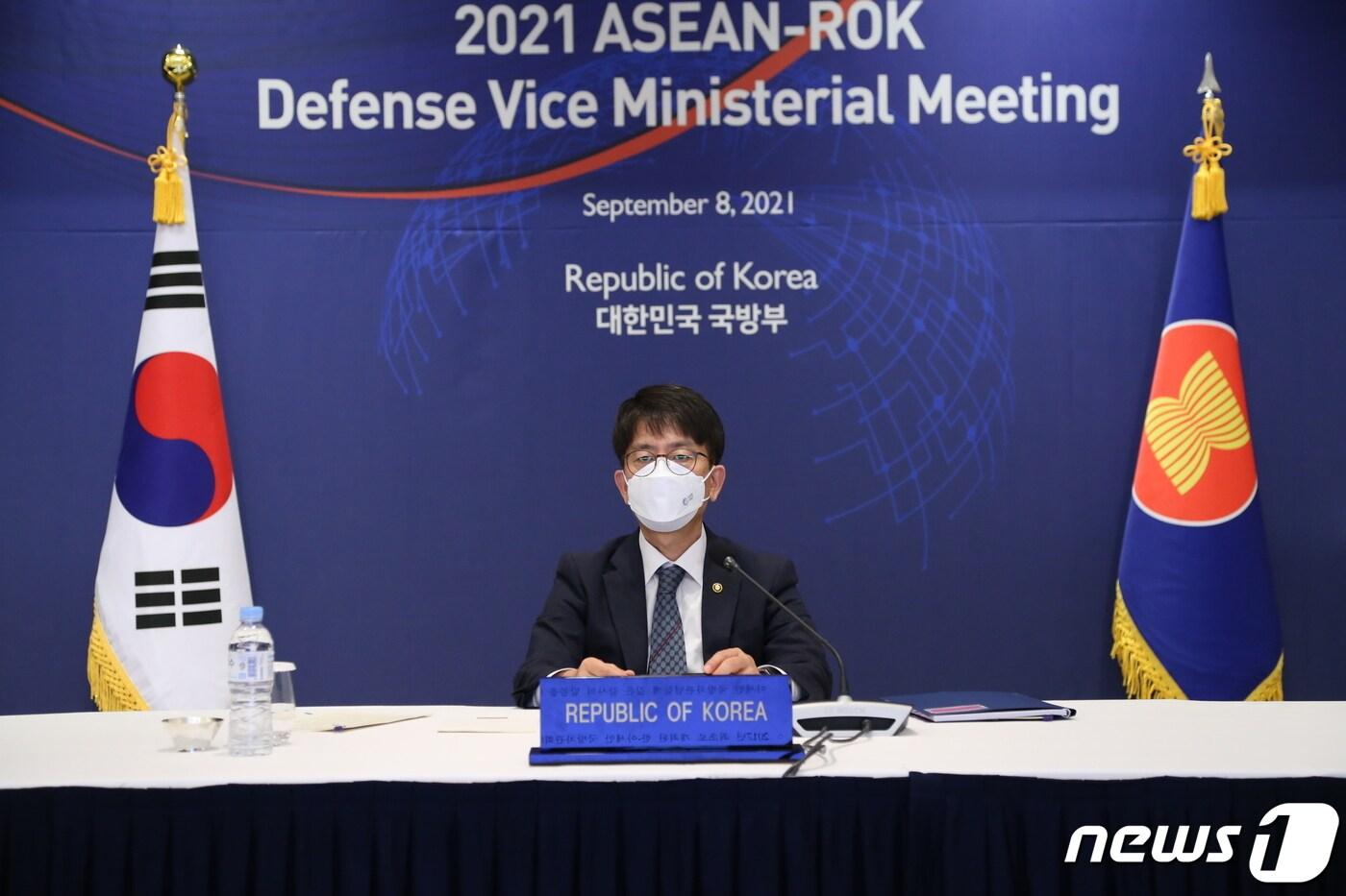 제10회 '서울안보대화'(SDD)를 계기로 한·아세안(ASEAN·동남아시아국가연합) 국방차관회의가 열렸다. 사진은 박재민 국방부 차관.(국방부 제공)ⓒ 뉴스1