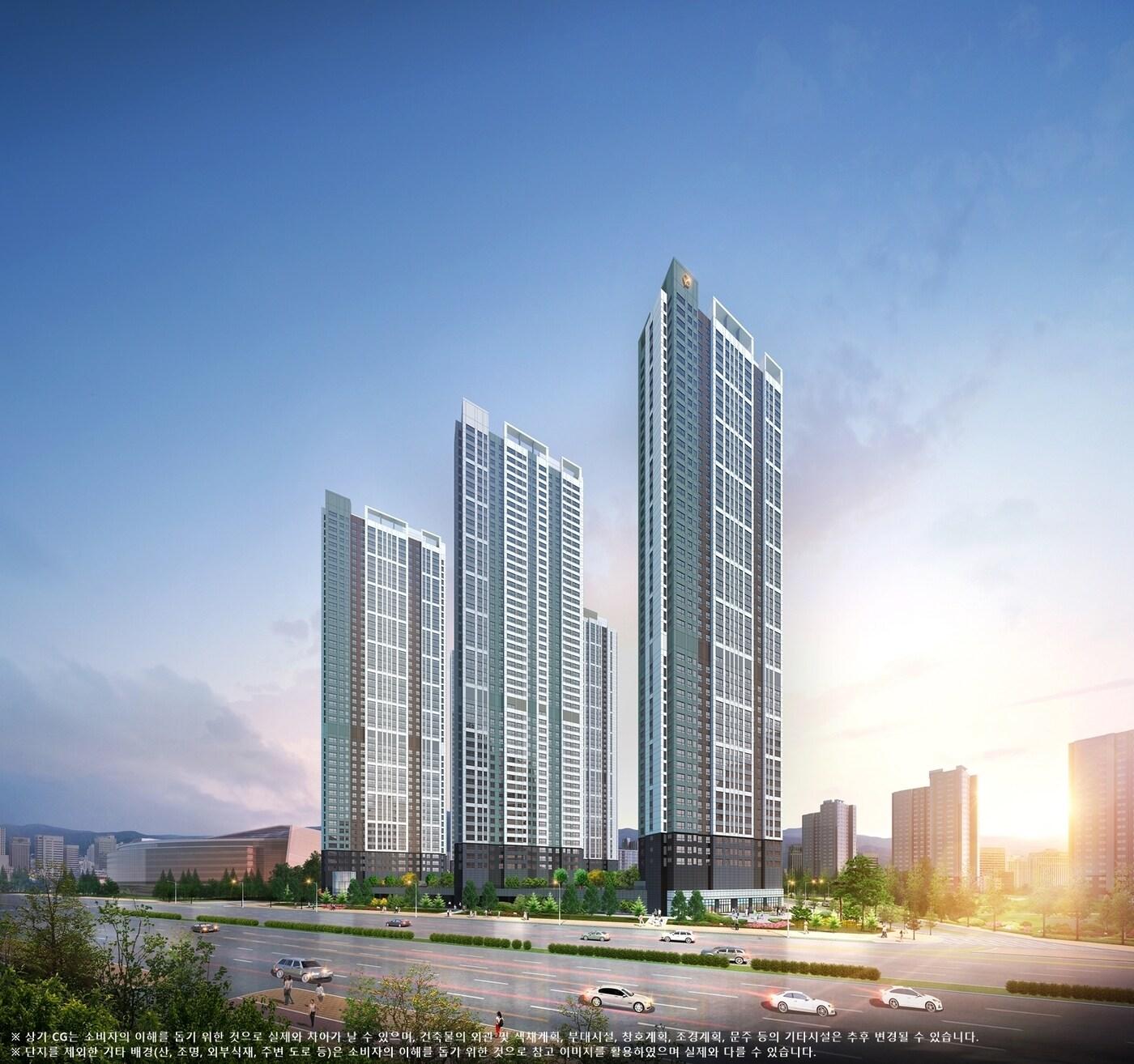 본문 이미지 - 경서 북청라 푸르지오 트레시엘 투시도.ⓒ 뉴스1