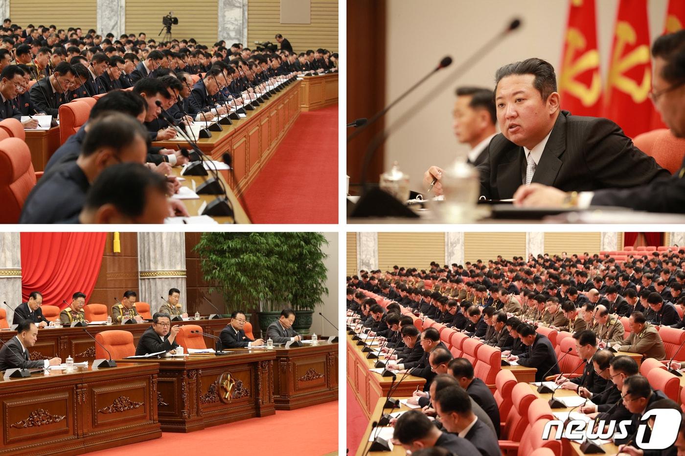 (평양 노동신문=뉴스1) = 북한이 지난달 27일부터 31일까지 닷새 간 일정으로 노동당 중앙위원회 제8기 4차 전원회의를 진행했다. [국내에서만 사용가능. 재배포 금지. DB 금지. For Use Only in the Republic of Korea. Redistribution Prohibited] rodongphoto@news1.kr