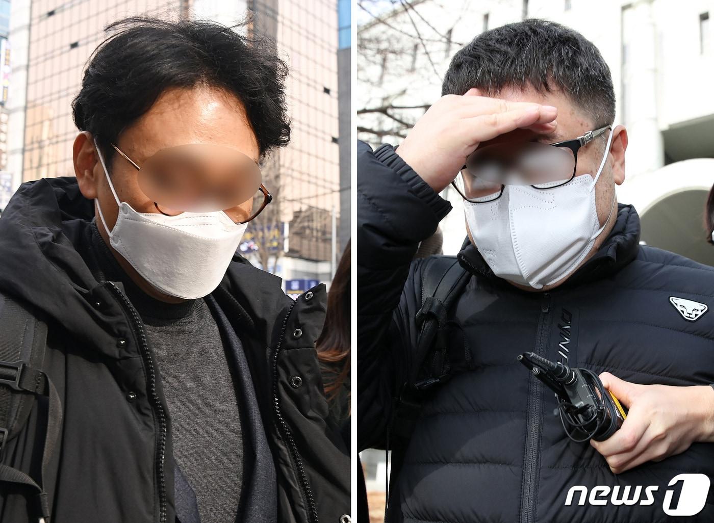 본문 이미지 - 성남도시개발공사 전략사업실장 출신 정민용 변호사(왼쪽)와 정영학 회계사 2022.1.10 ⓒ 뉴스1 박지혜 기자