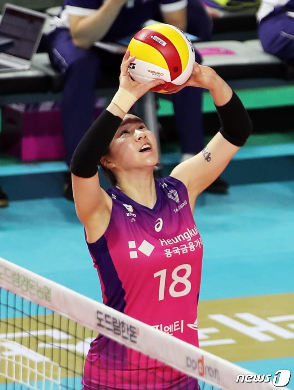 본문 이미지 - 여자 프로배구 흥국생명의 김다솔. /뉴스1 ⓒ News1 정진욱 기자