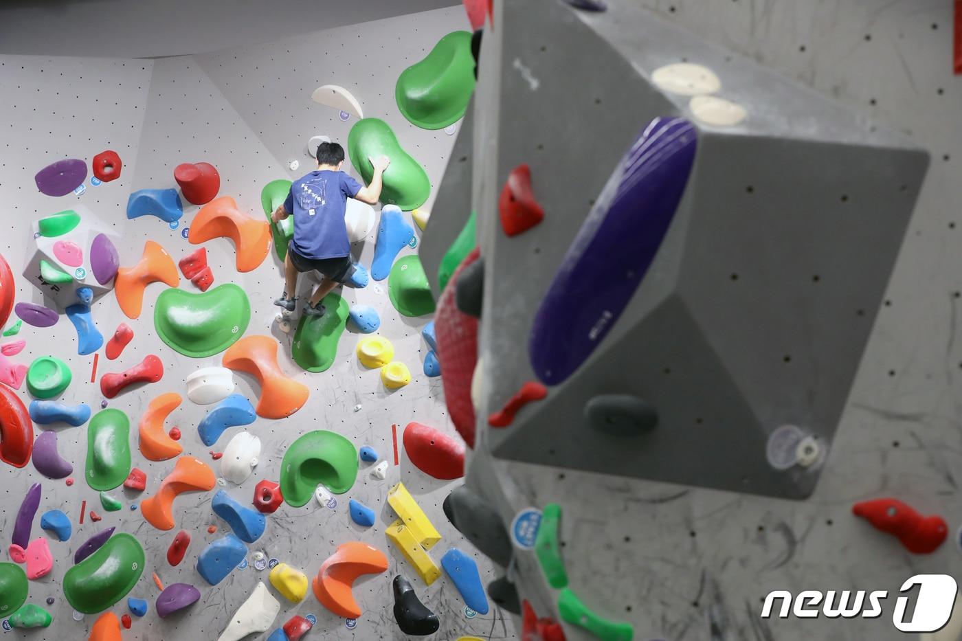 클라이밍을 즐기는 시민.(자료사진)/뉴스1