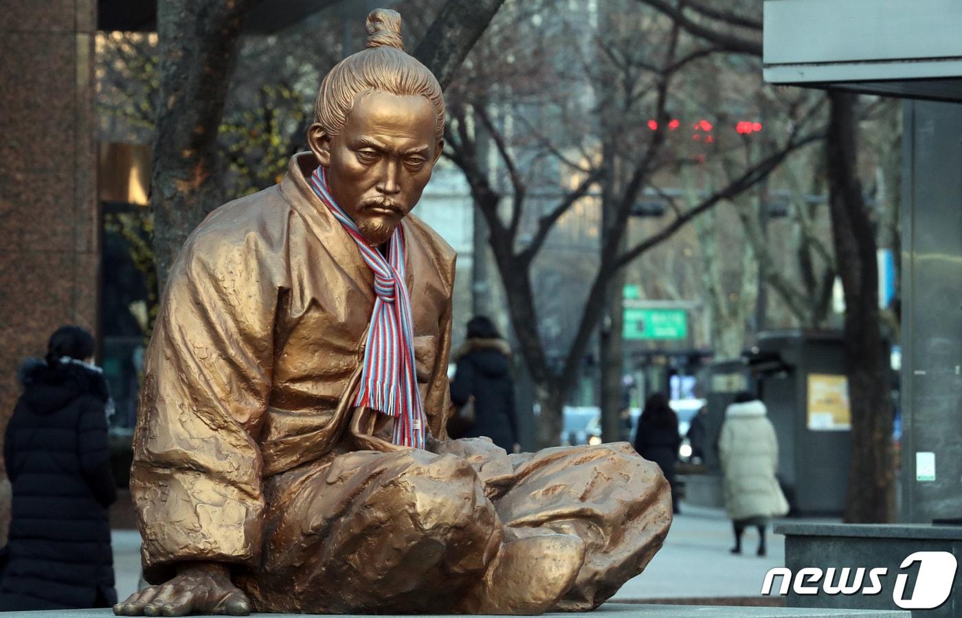 서울 종로1가 전봉준 장군 동상의 모습. 뉴스1 DB