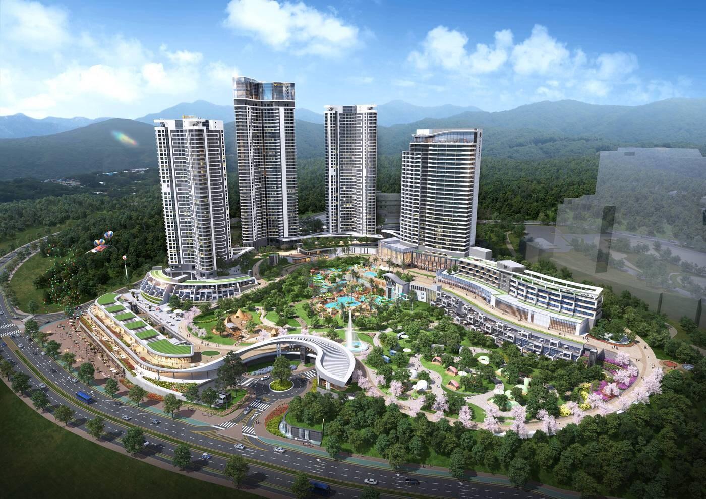 울산 강동 롯데리조트 조감도(롯데건설 제공) ⓒ 뉴스1