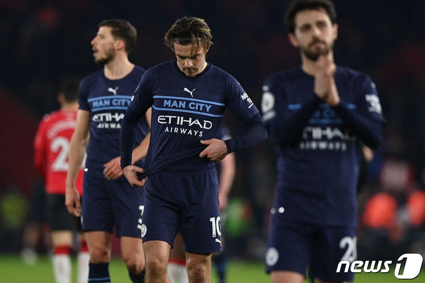 맨체스터 시티는 프리미어리그 13연승 도전이 좌절됐다. ⓒ AFP=뉴스1