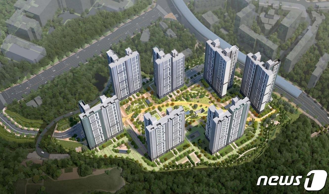 본문 이미지 - 더샵 청주 그리니티 아파트 조감도. ⓒ 뉴스1