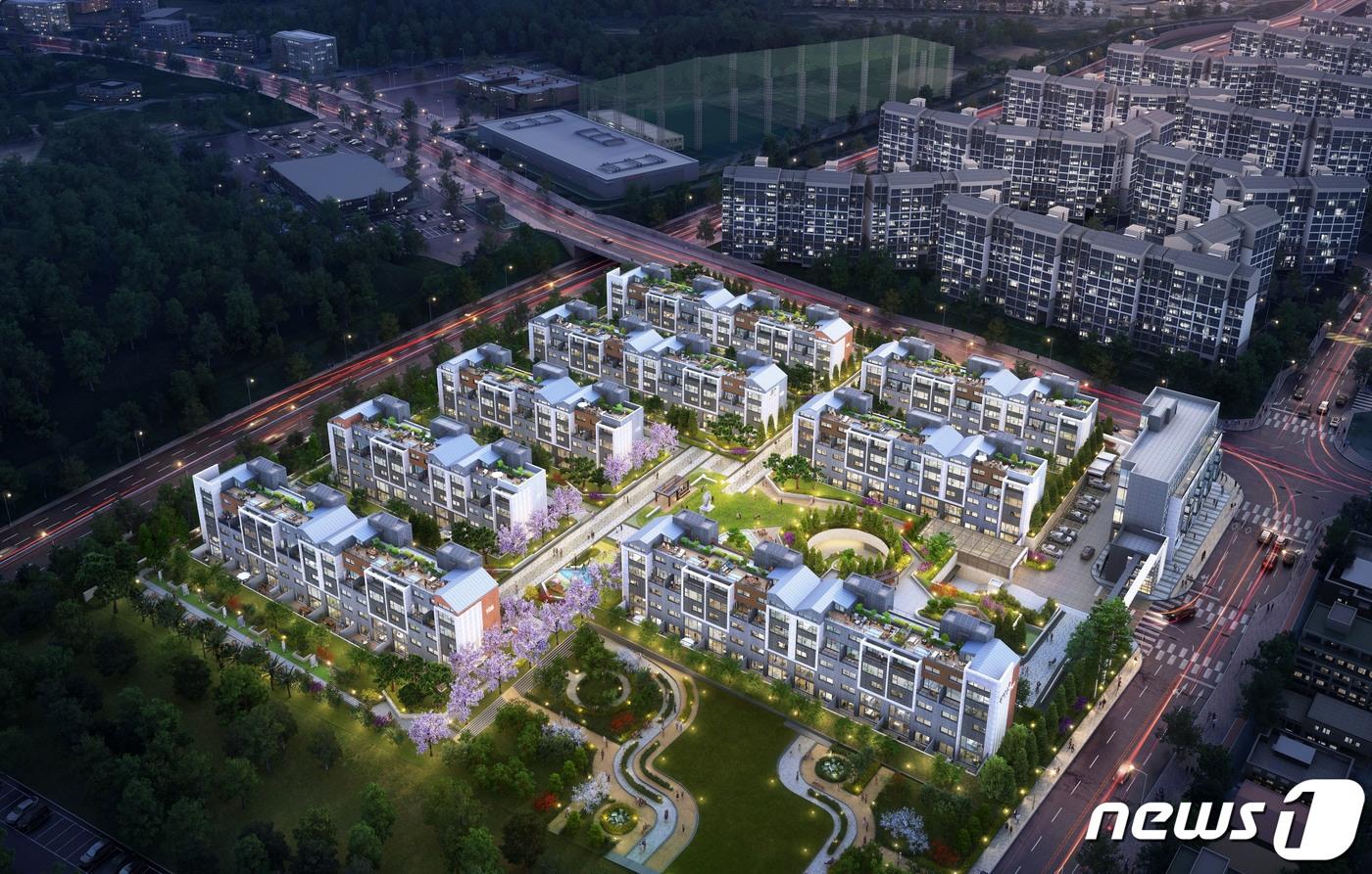 수완 대라수 어썸테라스 조감도.(대라수건설 제공)2022.1.26/뉴스1 ⓒ News1