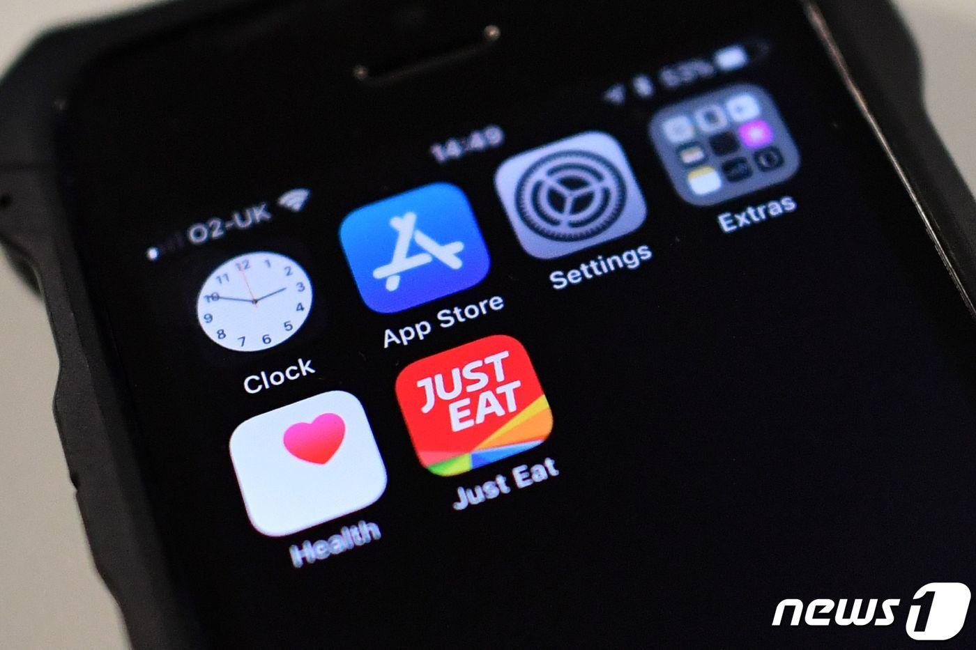 애플 스마트폰에 설치된 애플리케이션.  ⓒ AFP=뉴스1