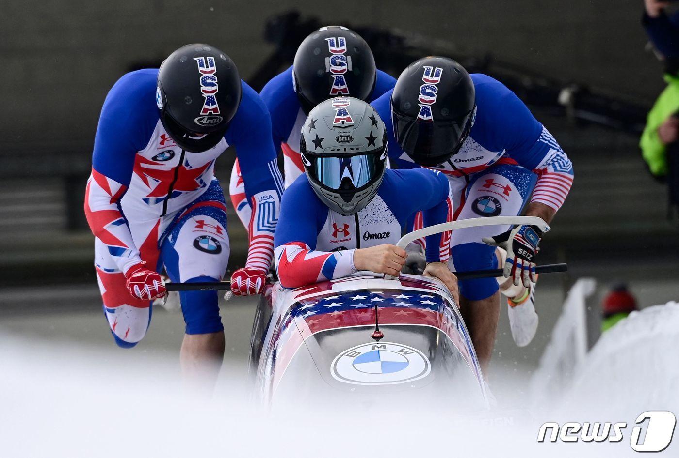 신종 코로나바이러스 감염증(코로나19) 확진자가 발생한 미국 봅슬레이 국가대표팀. ⓒ AFP=뉴스1