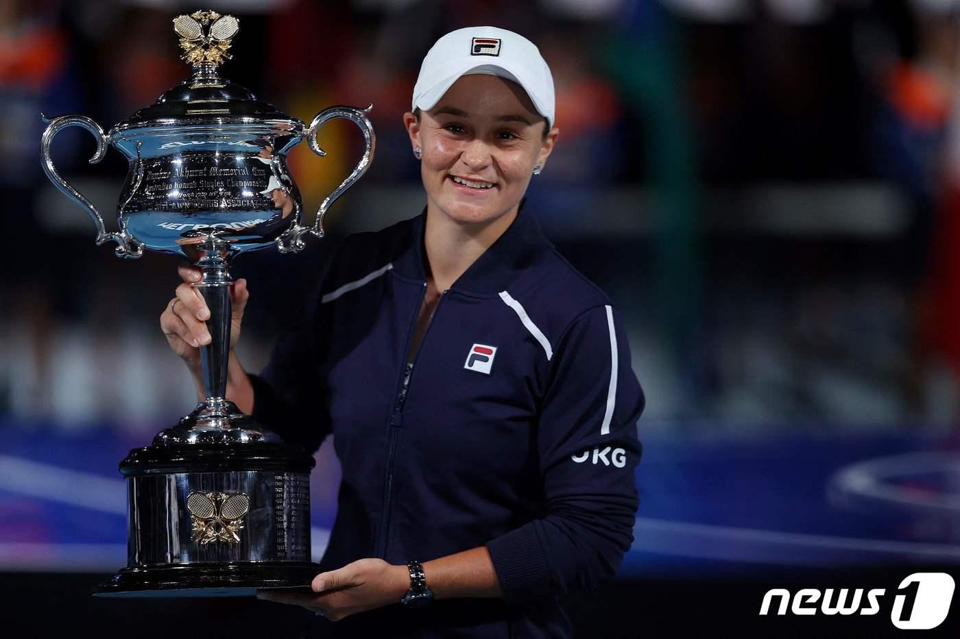호주오픈에서 우승을 차지한 애슐리 바티. ⓒ AFP=뉴스1