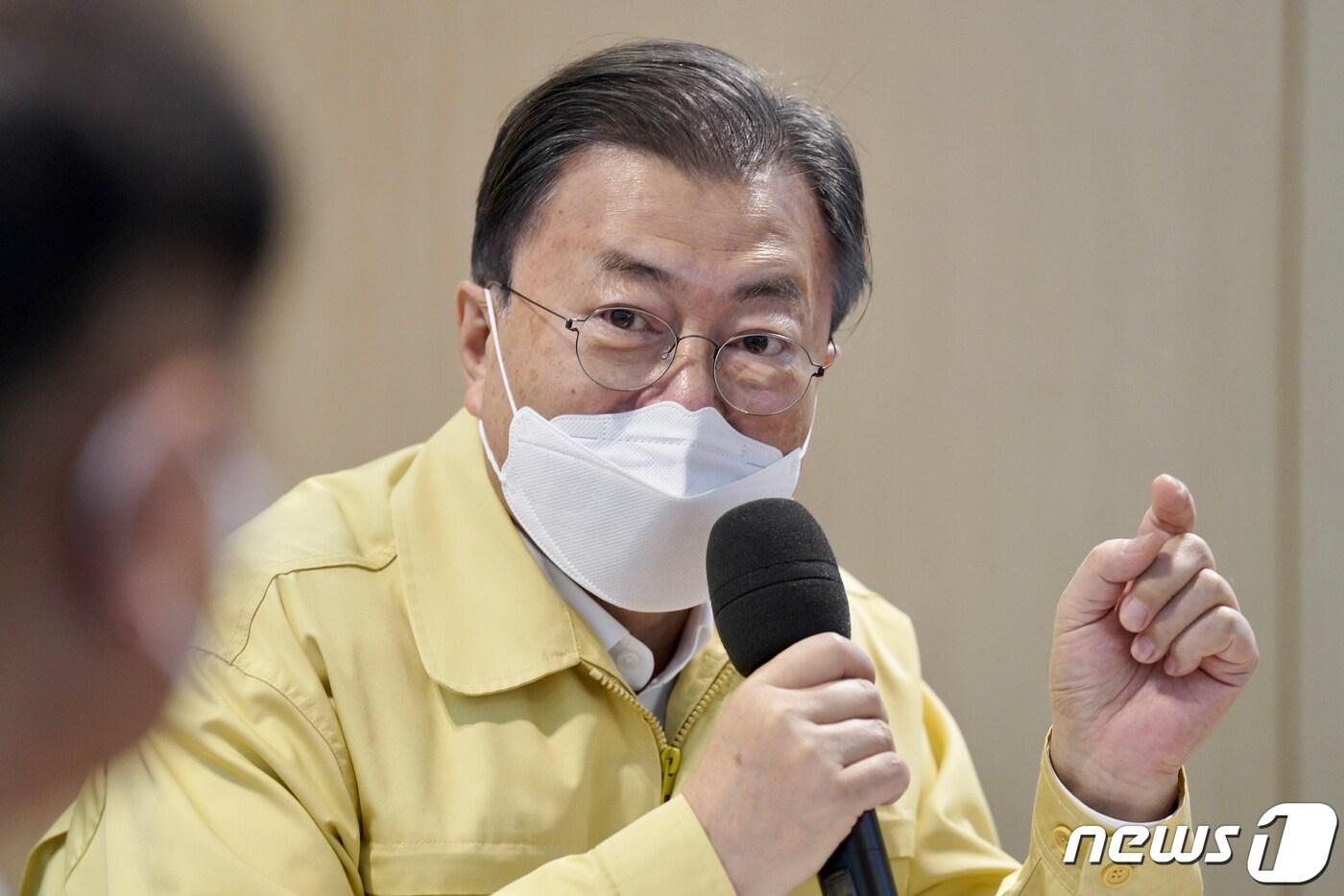 본문 이미지 - 문재인 대통령. 2022.1.30/뉴스1 ⓒ News1 이광호 기자