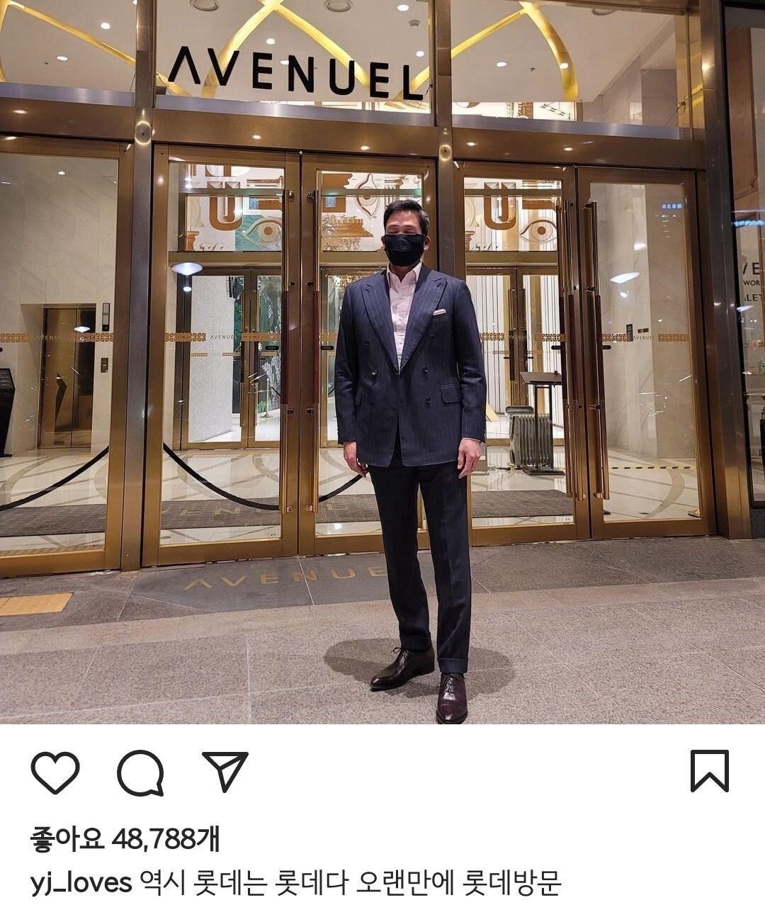 본문 이미지 - (정용진 신세계그룹 부회장 인스타그램)22.01.09ⓒ 뉴스1