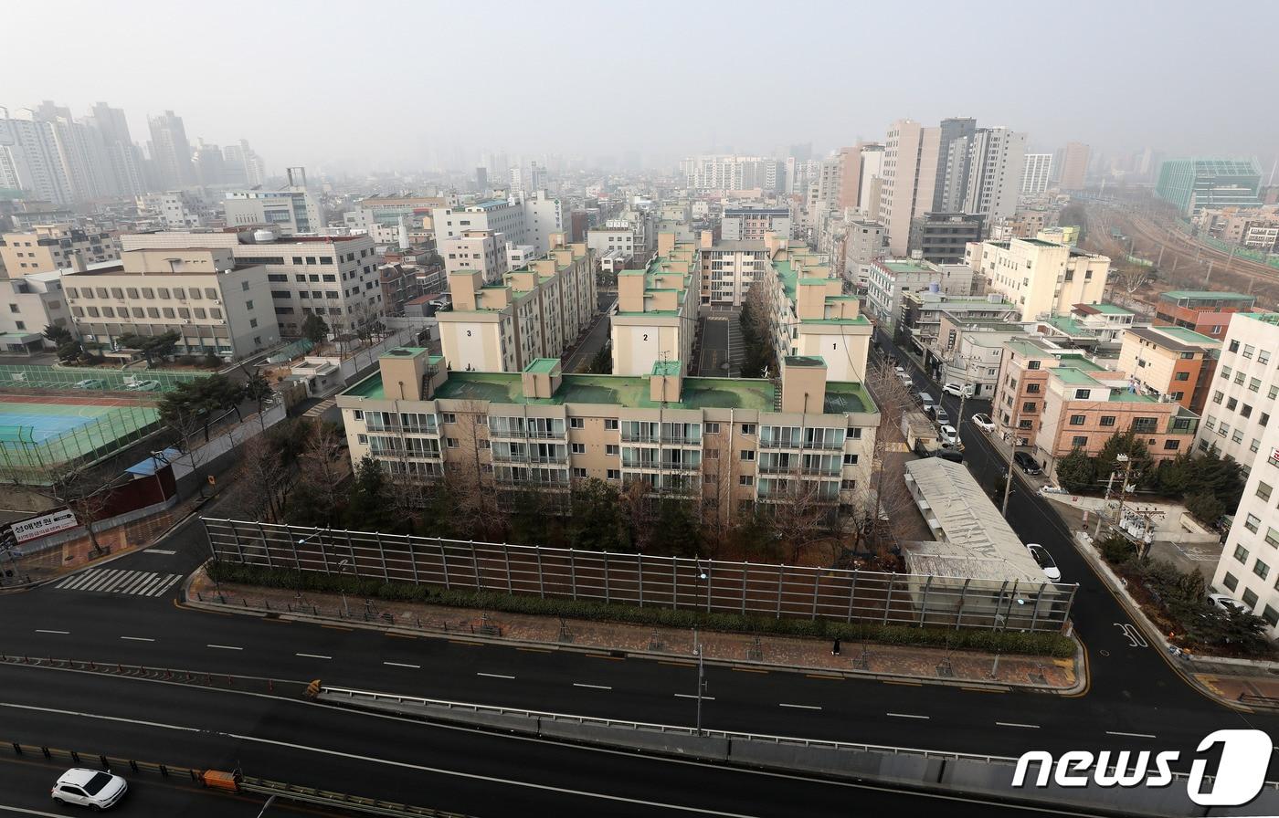 서울 영등포구 신길동 대방 신혼희망타운 부지 모습. 2022.1.9/뉴스1 ⓒ News1 박세연 기자