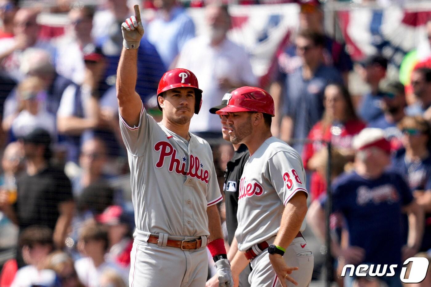 필라델피아가 NLDS 1차전에서 승리했다. ⓒ 로이터=뉴스1