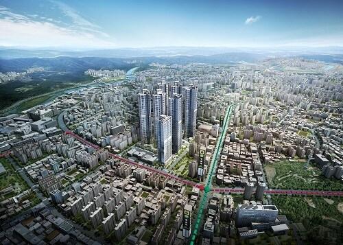 본문 이미지 - 두류역 스타힐스 조감도