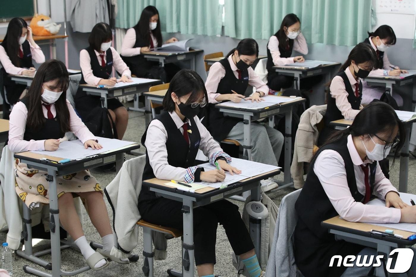 한 고등학교 교실의 모습. (사진은 기사 내용과 무관함) /뉴스1 ⓒ News1 공정식 기자