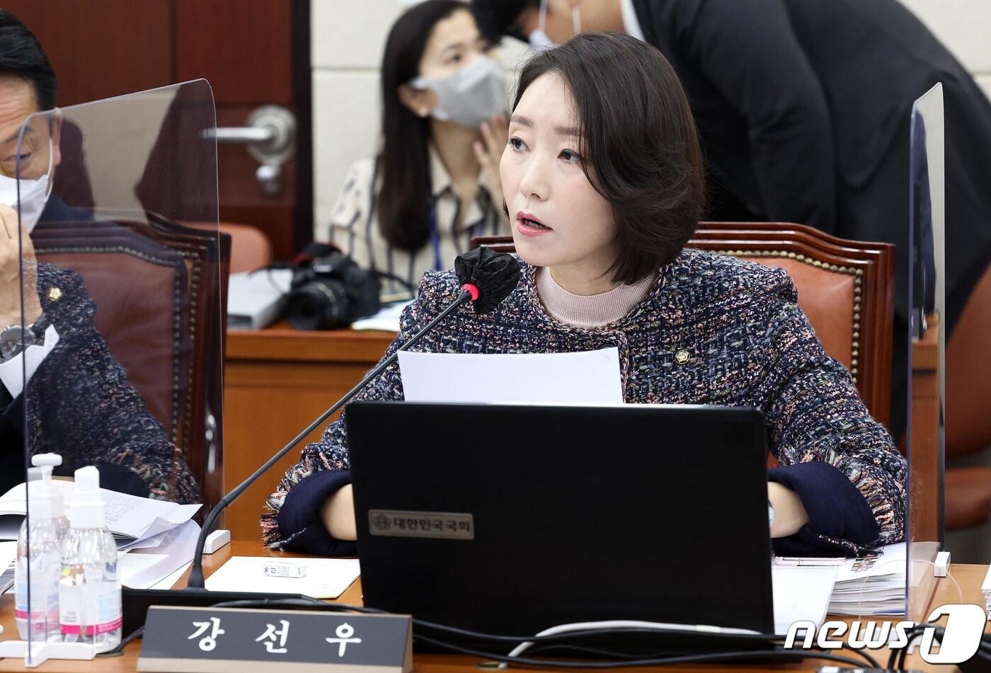 본문 이미지 - 강선우 더불어민주당 의원. (공동취재) 2022.10.12/뉴스1 ⓒ News1 유승관 기자