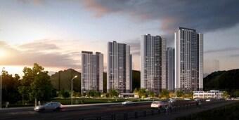 본문 이미지 -  창원 롯데캐슬 하버팰리스 투시도. /롯데건설 제공